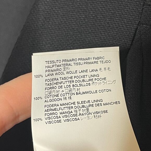 Maison Margiela Black Wool Minimal Open Blazer jacket Sz 54 US 44 - Picture 10 of 13